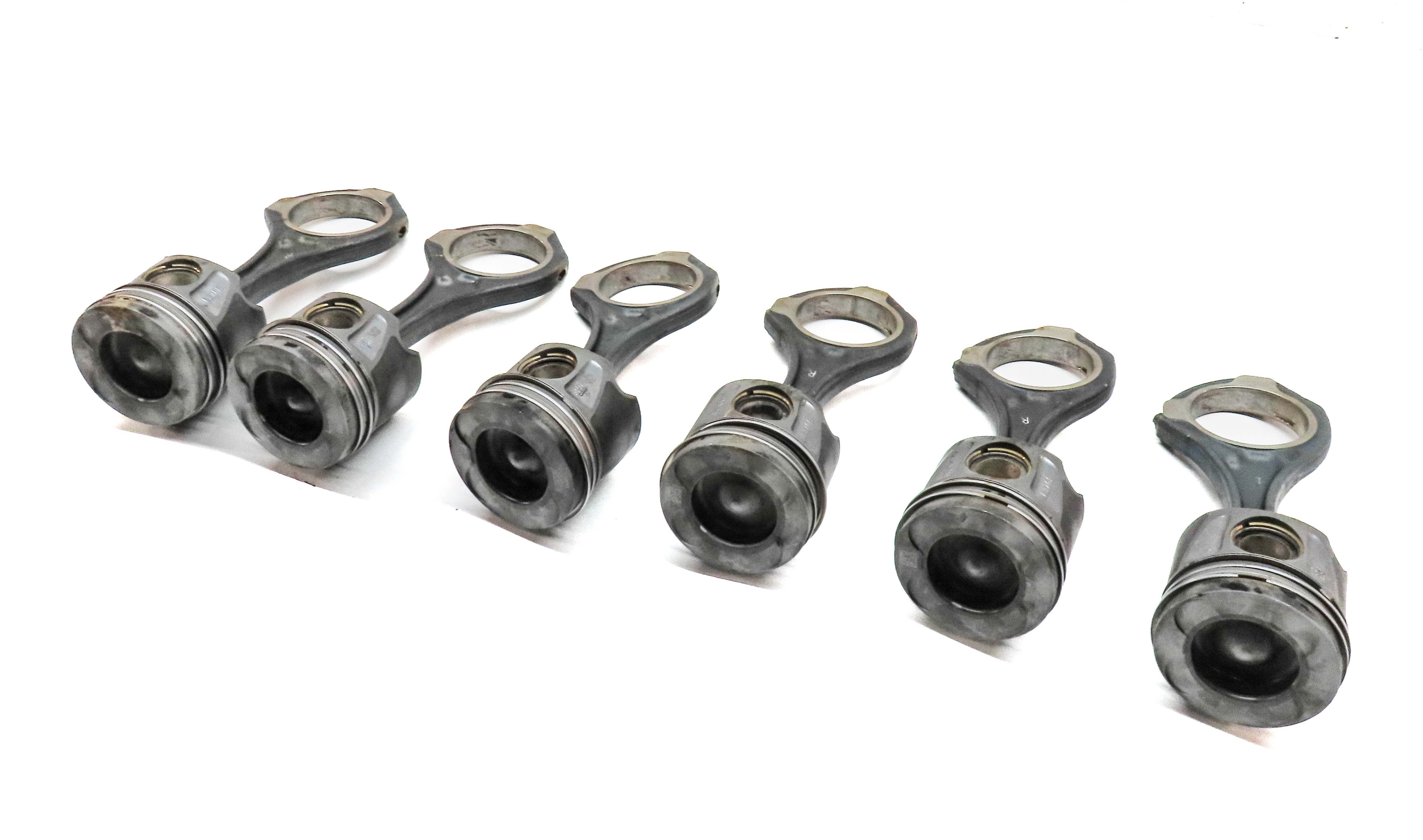 12-17 MERCEDES GL350 GLS350D ML350 S350 (W166 X166 W221) 3.0L DIESEL PISTON SET6 — exact item pictured